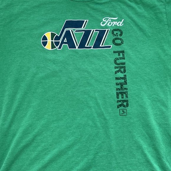 Jazz Ford Mens T Shirt XL Green Short Sleeve Graphic Ford Goes Further - Picture 8 of 9